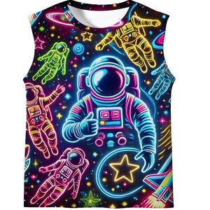Tops Tanktops 100% cotton s/j 160 gsm solid color, colorful, digital print casual style printed casual supplier from Bangladesh. - Product Image 6