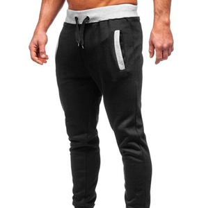 Wholesale Custom Logo 100% Cotton Fleece Heavyweight Men's Sweatpants Solid Colors Streetwear Blank Pants for Men's Sweatpants - Product Image 1