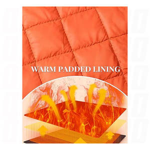 เสื้อแจ็คเก็ตบอมเบอร์ผู้ชายสำหรับฤดูใบไม้ร่วงและฤดูหนาว  กันลม อุ่นสบาย มีซิปเต็มตัว  บุนวมอย่างดี  ใส่สบายในชีวิตประจำวันและมีสไตล์แบบคนเมือง - Product Image 4