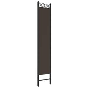 ฉากกั้นห้องผ้าสีน้ำตาล 4 แผง ขนาด 63"x86.6" พร้อมฉากกั้น - Product Image 6