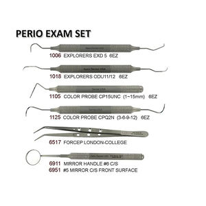 Raspador Dental de Acero Inoxidable con Empuñadura Moleteada, Instrumento Quirúrgico de Metal Plateado Clase I, Shuja Surgico - Product Image 1