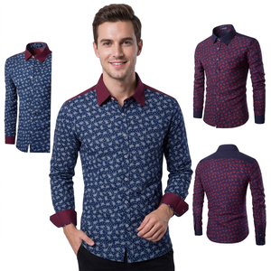 Chemise habillée formelle pour homme grande taille en popeline 100 % coton, anti-plis, écologique, à manches longues, avec boutons et étiquettes personnalisées - Product Image 2