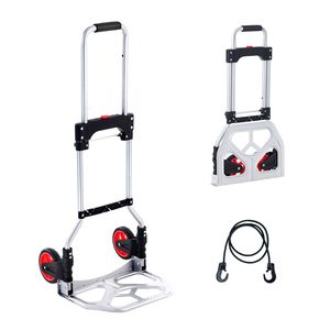 Carretilla de Mano Plegable de Aluminio con Mango Telescópico, Capacidad de 176 Libras, Carrito de Equipaje Resistente de 300 kg, Personalizable OEM - Product Image 1
