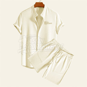 Ensemble de shorts décontractés pour hommes en 2 pièces, MOQ faible, été - Vêtements de sport de haute qualité 100% coton pour un usage quotidien - Product Image 6