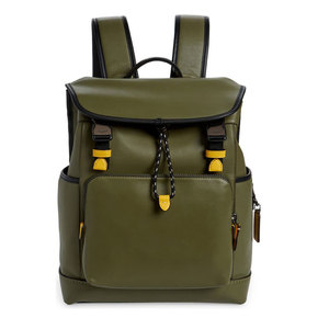 Nouveauté Sac à dos en cuir véritable avec fermeture éclair, bretelles renforcées, capacité 25-30L, écologique pour les trajets quotidiens et les activités de plein air - Product Image 1