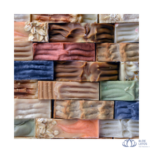 [MEJOR PRECIO] Jabón de baño artesanal transparente, ecológico, vegano, de musgo marino, exfoliante para rostro y manos, suministro para hoteles y spas, Loto Azul - Product Image 1