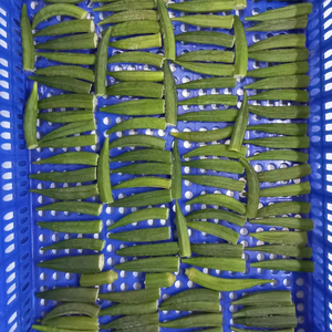IQF Fresh Okra Harvester Cut| Whole in Whole From Vietnam | Frozen <b>Vegetables</b> with <b>Bag</b> 400gram/ 1 oz for Retail | OEM Factory - Product Image 1