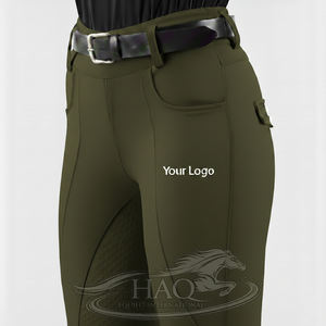 Leggings d'équitation élégants pour femmes, avec grip en silicone, tissu extensible respirant - Product Image 1