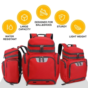 Sac à dos de sport personnalisé pour jeunes, football et soccer, avec compartiment à chaussures, polyester 600D, service OEM/ODM - Product Image 3