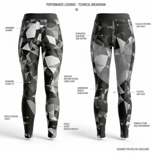 Custom Compression High Performance All Over custom Design Printed Leggings Sportswear Jogging Exercise Whole Sale Skinny Pants - Product Image 2