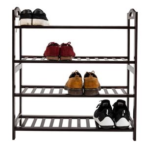 Scarpiera a 4 livelli in bambù per 12 paia di scarpe - Compatta e Resistente - Product Image 2