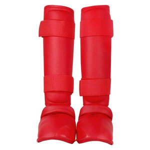 Espinilleras de Cuero para MMA, Muay Thai y Kickboxing - Protectores Duraderos para Espinillas y Empeines - Product Image 5