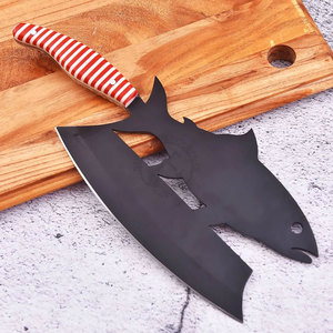 Custom Handmade Meat Cleaver <b>Knife</b> W/Resin Handle Leather Sheath D2 Steel Blade Full Tang Ambidextrous <b>Sharp</b> Razor Chopper <b>Knife</b> - Product Image 3