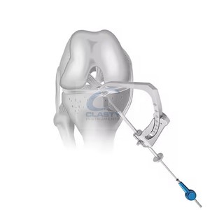 ชุดเครื่องมือผ่าตัดซ่อมแซมเอ็นไขว้ ACL PCL ทำจากเหล็กกล้าไร้สนิม สำหรับการซ่อมแซมเอ็นข้อเข่าด้วยมือ - Product Image 4