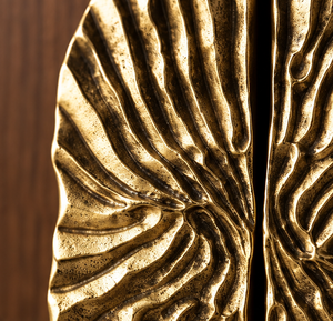 Poignée de porte cannelée radiale, finition or antique, poignée de meuble ovale texturée, quincaillerie de mobilier de caractère - Product Image 5