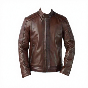 Wholesale <b>Men's</b> New Canvas Sheep Winter High-quality HIGH STREET Solid Color Mandarin Collar Zipper Casual Breathable - Product Image 4