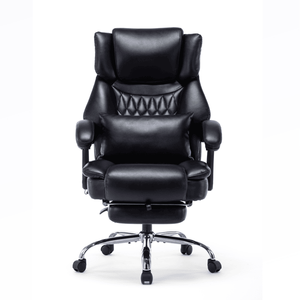 Sedia da Ufficio Girevole con Schienale Alto, Massaggio, Poggiapiedi e Cuscino Lombare per Casa e Ufficio - Product Image 1