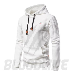 Sweat-shirt à capuche unisexe noir Bloodline, coupe classique, 100 % coton, uni, décontracté, pour l'hiver, respirant, séchage rapide, tissu polaire, style hip-hop - Product Image 2