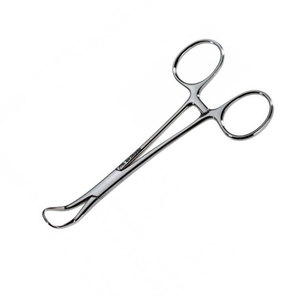 Pinces chirurgicales manuelles avec conception droite et incurvée, acier inoxydable de haute qualité, pince à serviette Backhaus - Product Image 1