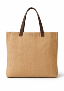 Bolsa de Playa Ecológica de Yute con Asas de Cuero, Bolsa de Compras Costera Reutilizable con Impresión Personalizada, Proveedor Mayorista - Product Image 3