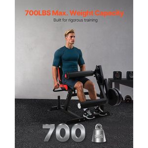 Panca per Esercizi Gambe Regolabile con Capacità di 317 kg, Macchina Speciale per Estensione e Flessione Gambe, Attrezzo per Allenamento Cosce - Product Image 2
