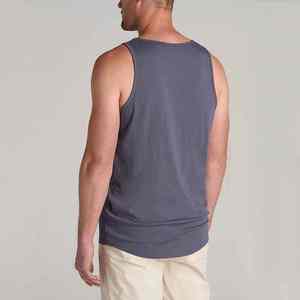 Camiseta sin mangas de algodón y poliéster para hombre, estilo hip hop, ropa de calle, gimnasio, verano - Product Image 3