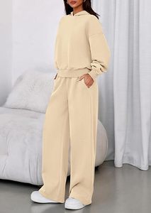 Conjunto de Sudadera con Capucha Oversize y Pantalones de Chándal de Forro Polar Premium para Mujer, Conjunto Deportivo de Sudadera con Capucha y Pantalones de Chándal para Mujer - Product Image 2