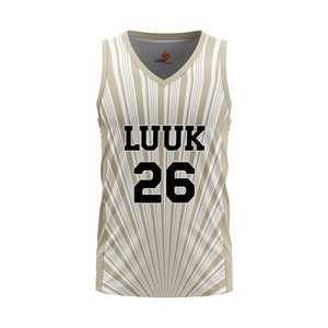 Camiseta de Baloncesto Personalizada con Cuello en V y Gráficos Impresos Duraderos para Equipos Amateurs y Profesionales - Product Image 1