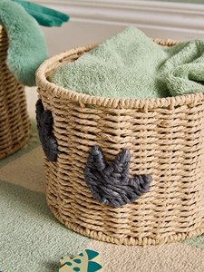 New Adorable Dino Paper Toy <b>Basket</b> Kids Storage Bin Dinosaur Organizer <b>Hamper</b> <b>For</b> Nursery Bedroom Toy Storage Home Decoration - Product Image 4