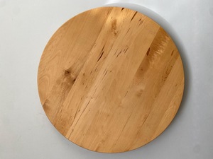 Wood Double Tier <b>Rotating</b> Tray Smooth-Spin Lazy Susan for Tabletop <b>Spice</b> Serving - Product Image 2