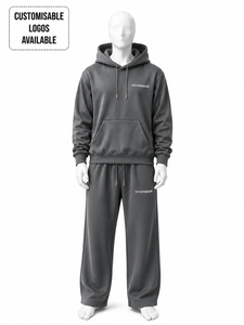 Ensemble 2 pièces personnalisé en molleton épais 350GSM 400GSM 450GSM unisexe, sweat-shirt et pantalon de survêtement oversize pour homme - Product Image 4