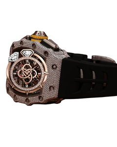 Reloj de Lujo con Esfera Redonda de Moissanita para Hombre, Reloj de Pulsera con Brazalete de Diamantes Completos - Product Image 3