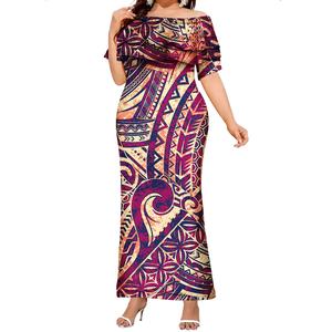 Dernière collection de vêtements tribaux polynésiens : Robe Puletasi Tonga Samoan pour femme, imprimé personnalisé, robe de soirée Puletasi Samoa - Product Image 2