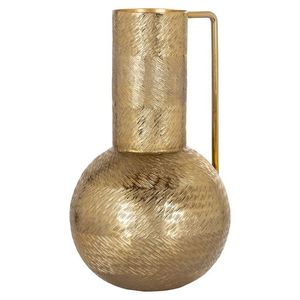 Paire de vases métalliques argent brossé, décoration contemporaine pour une magnificence haut de gamme. - Product Image 3