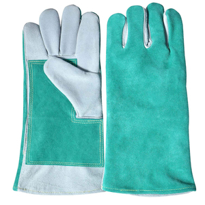 Gants de soudage en cuir bleu de haute qualité Spiritchill Goods avec doublure en Kevlar pour la protection contre la soudure MIG et les éclaboussures de métal fondu - Product Image 4