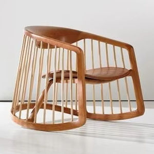 Chaise à bascule en bois personnalisée, design original moderne et minimaliste, écologique, pour salon, chambre et villa – Offre Spéciale - Product Image 3