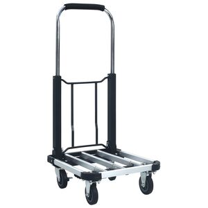 Chariot de transport pliable en aluminium de 330,7 lb, chariot à main argenté - Product Image 2