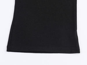 T-shirt décontracté pour femme, col rond, couleur unie, tricoté, design basique, 3 coloris - Product Image 5