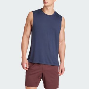 Summer Fashion Design Color Contrast Gym Tank Top Streetwear Casual Sports Vest Sleeveless Custom <b>Men</b> <b>Singlet</b> Cotton/Bamboo - Product Image 1