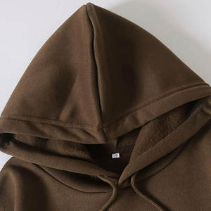 Sudaderas con Capucha Unisex Estilo Urbano al por Mayor, Personalizables con Logotipo Bordado, Sudadera Lisa Marrón - Product Image 3