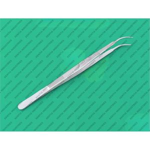 Pinces à tissus incurvées dentées Gerald Premium de 7 pouces en acier inoxydable – Instruments chirurgicaux de précision - Product Image 5