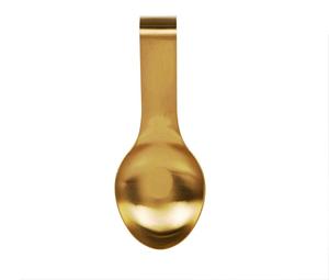 Gold Metal Customized Spoon Rest Custom Color Handmade Eco-Friendly Dishwasher Safe <b>Microwave</b> Safe Oven Safe - Product Image 1