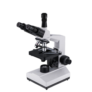 Microscope biologique trinoculaire à champ foncé 1000X | Microscope de laboratoire médical à condensateur d'Abbe avec éclairage LED et plateau mécanique - Product Image 2