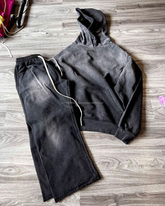 Ensemble Homme Haute Qualité Personnalisable Multicolore Uni Vintage Jogger Pantalon de Survêtement Sweat à Capuche Personnalisé Ensemble Survêtement Unisexe - Product Image 1