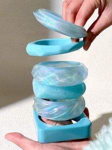 Handmade Pressed Flower Resin Bangle Real Botanical <b>Bracelet</b> <b>Boho</b> Floral Jewelry Gift for Her - Product Image 2