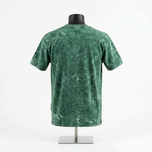 Camiseta de algodón lavado con efecto ácido para hombre, estilo oversize con hombros caídos, corte holgado, estilo urbano, informal, a la moda, para verano. - Product Image 4