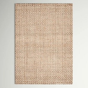 Natural Jute Flat Weave Area <b>Rug</b> Rectangle Solid Color Modern Eco Friendly Living Room Home Decor <b>Thin</b> Pile - Product Image 1