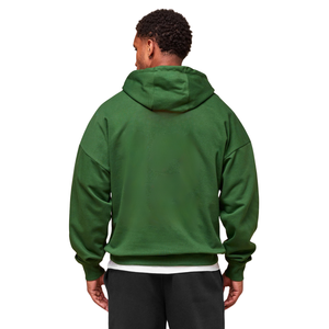 Sweat-shirt à capuche vert surdimensionné pour homme, en molleton épais, coupe décontractée, style streetwear - Product Image 2