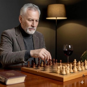 ILAHI's Eco-Friendly Rustic Polished Rectangle <b>Chess</b> <b>Board</b> Game 100% Handmade Pure Wood Animal/Love Style Customized Size <b>Chess</b> - Product Image 2