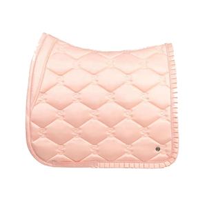 2024 Pot-pourri Rose Dressage Selle Pad Sublimé Écologique Coton Outshell Polyester Remplissage Satin Quilting - Product Image 1